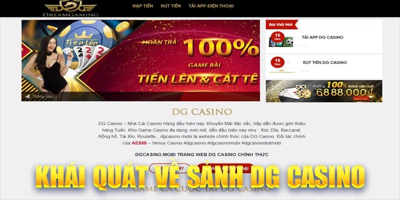 Nhận thưởng tại Sảnh DG Casino dễ dàng như một nghệ thuật